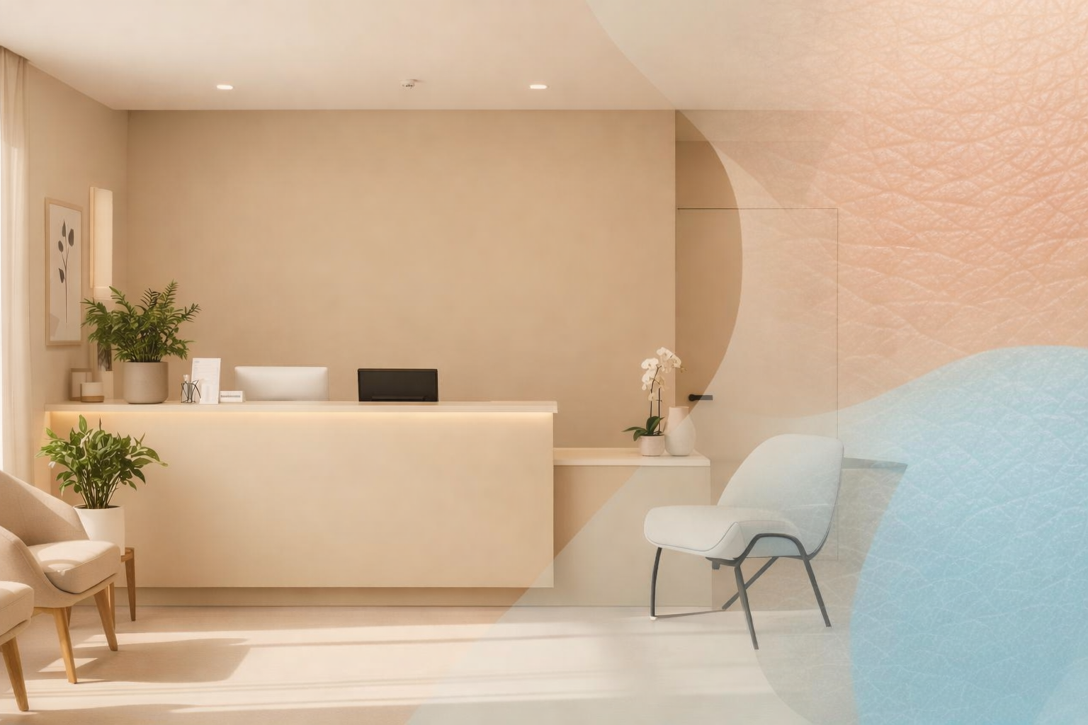 Consultório de dermatologia acolhedor